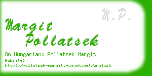 margit pollatsek business card